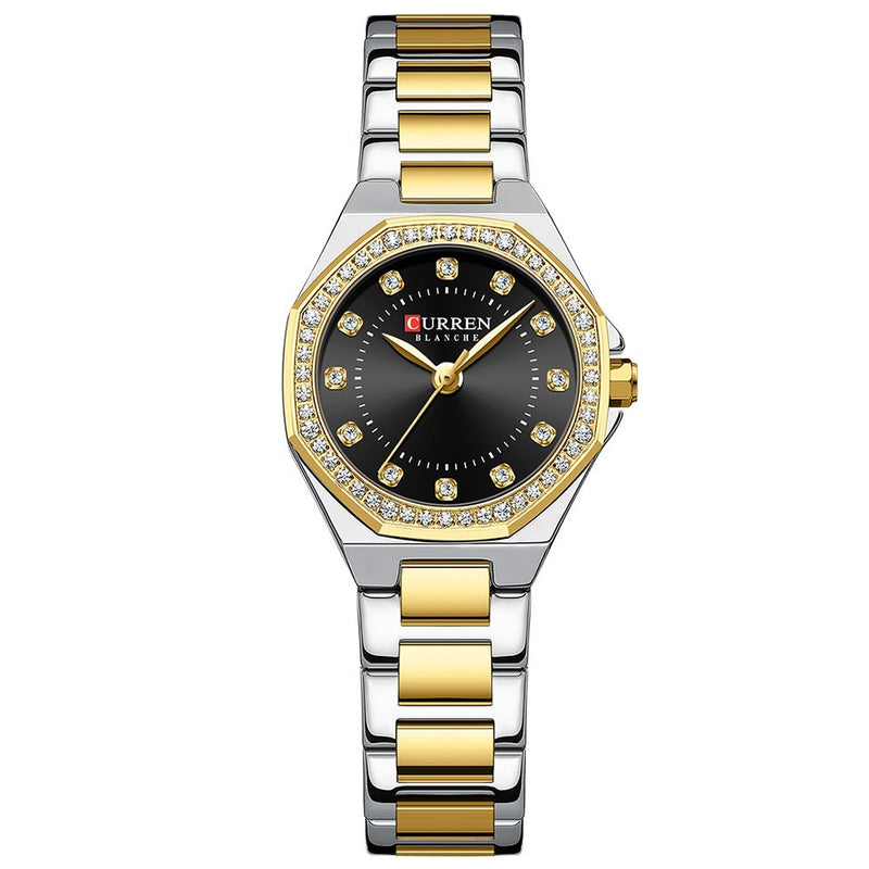 Small Dial Waterproof Rhinestone Watch