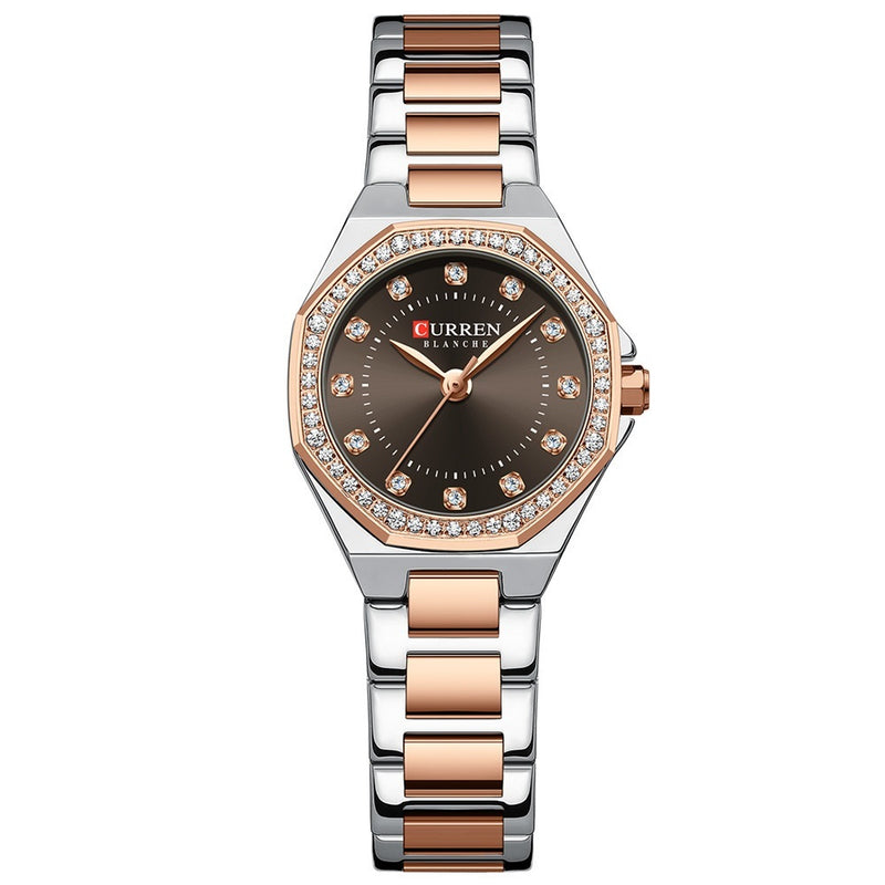 Small Dial Waterproof Rhinestone Watch