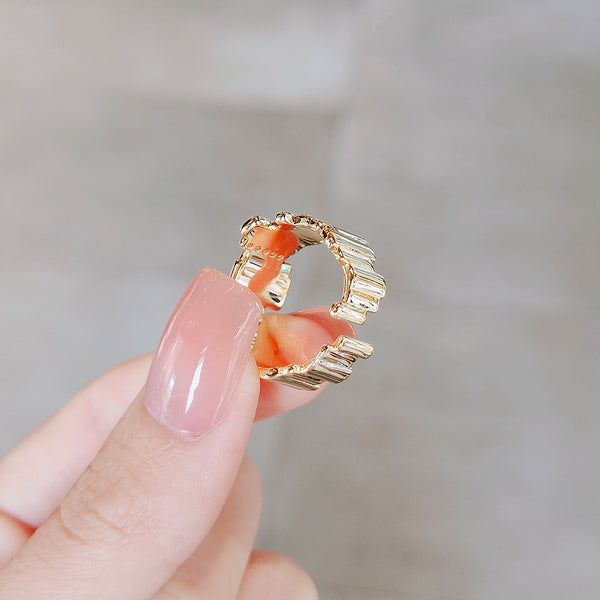 Adjustable New Geometric Design Square Ring For Women