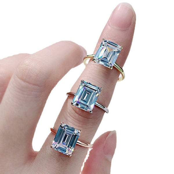 Artificial Diamond Ring High Carbon Diamond Simulation Bracelet